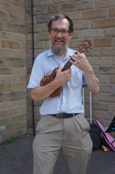 Busking in Bakewell